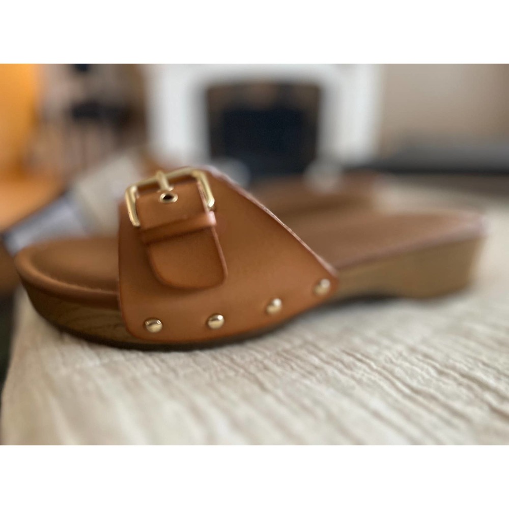COPY - UNIVERSAL THREAD SLIP ON SANDALS COGNAC - Picture 6 of 6